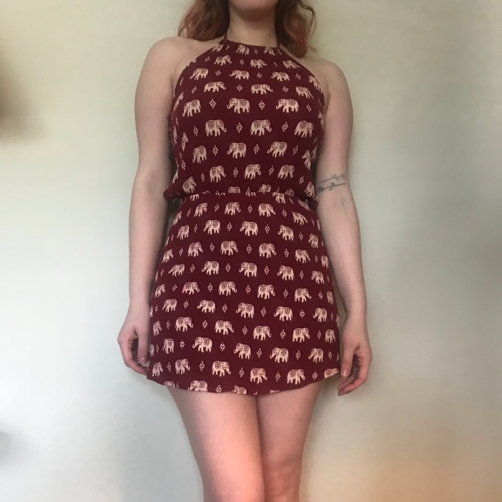💕2 for $20 / F21 Maroon 🐘 Sundress